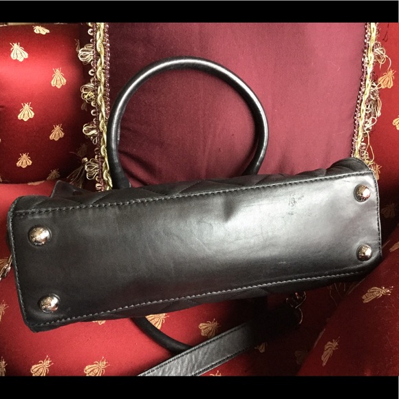 Michael Kors HAMILTON QUILTED LEATHER Satchel Handbag Shoulder Bag Black - Picture 8 of 16